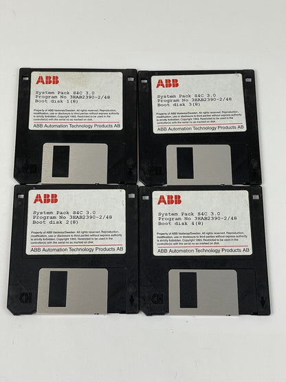 ABB ROBOTICS - 64A-01643 - RobotWare - 4 DISKS - SYSTEM PACK S4C 3.0 - SEE DESC.