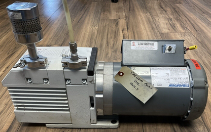 MOTOR VACUUM PUMP TRIVAC D8B 91255-1 MARATHON BQH 56B17F5558D P 3/4HP 1725RPM