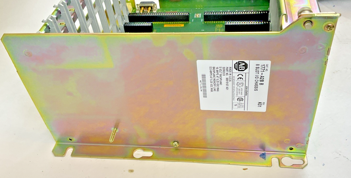 ALLEN BRADLEY 1771-A2B SER.B 8 SLOT I/O CHASSIS REV.K01