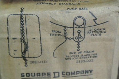 SQUARE D 9036 TYPE KG WEIGHT ACCESSORY for SUMPTROL - 2883-D33 -D32 NEW SURPLUS