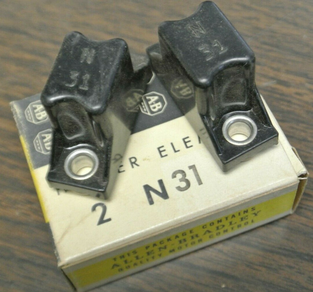 BOX of 2 / ALLEN-BRADLEY N31 THERMAL OVERLOAD HEATER ELEMENT  / NEW SURPLUS