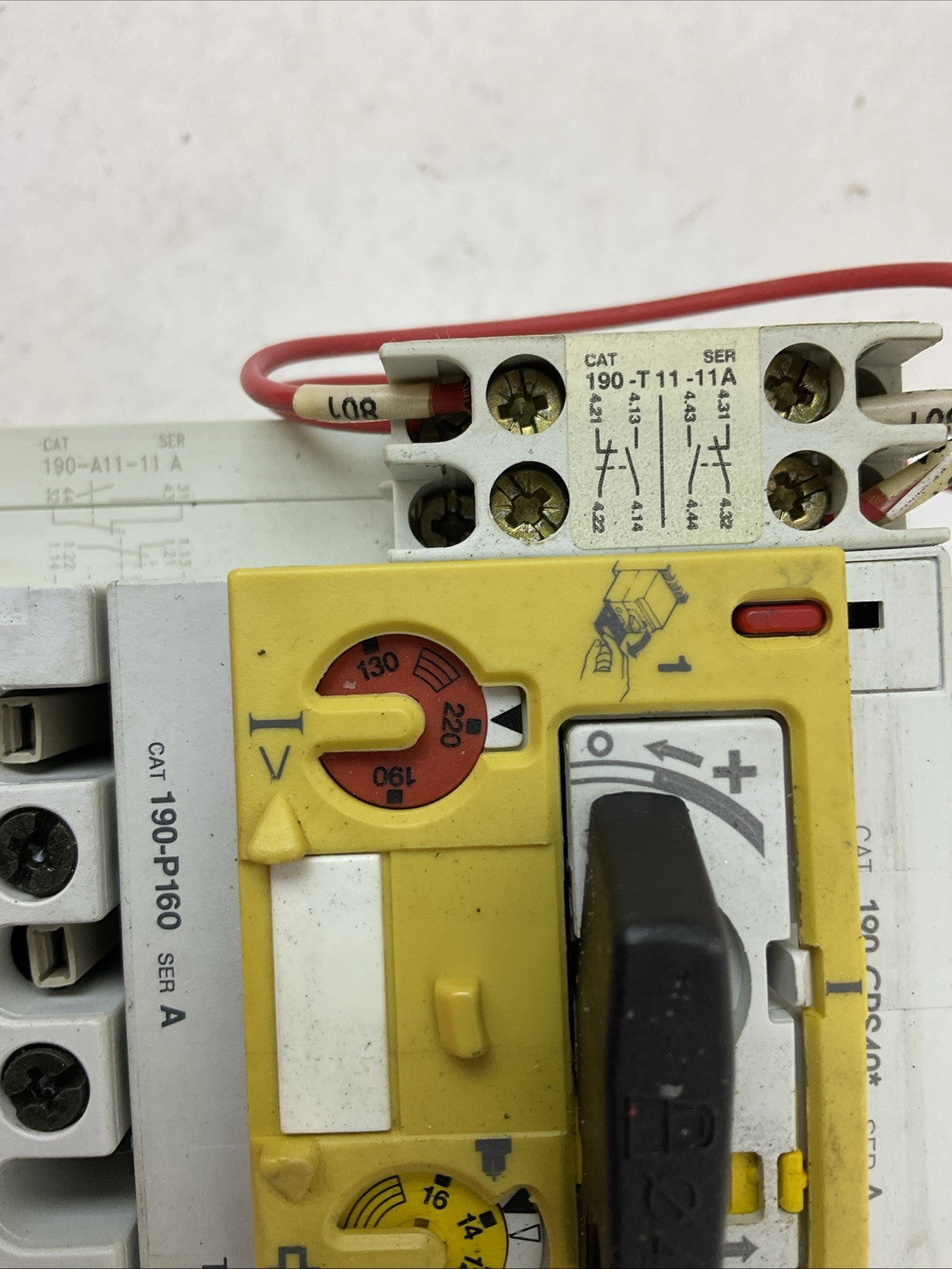 ALLEN BRADLEY STARTER 190-A40 COIL 120V 190-P160 190-T11-11 190-A11-11 190-CPS40