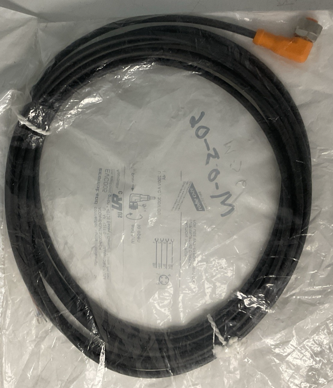 IFM EVC005 FEMALE SINGLE-ENDED CORDSET 250VAC/300VDC 4A