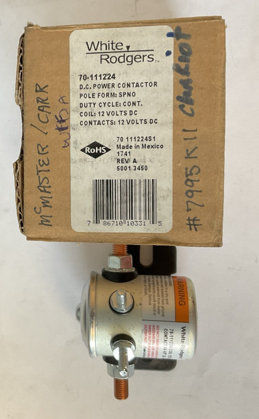 WHITE RODGERS 70-111224 SOLENOID COIL 12VDC 44-55"LB