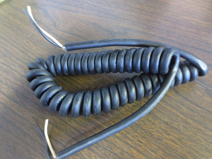 BELDEN 8601 BLK CORD, 18AWG, 2 CONDUCTOR, RETRACTILE CORD 300V - NEW SURPLUS
