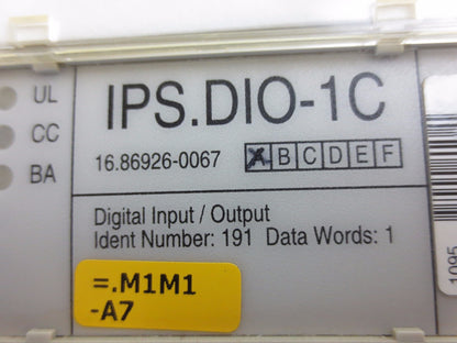 MAN ROLAND IPS.DIO-1C - Rev. A - DIGITAL INPUT/OUTPUT MODULE - 16.86926-0067