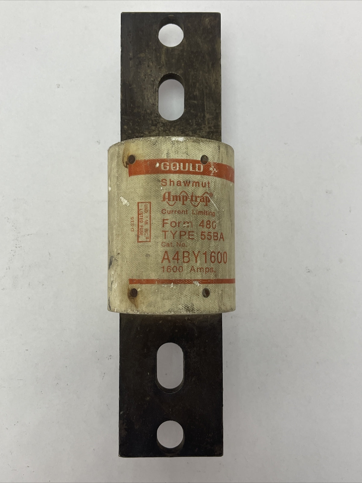 GOULD SHAWMUT A4BY1600 AMP-TRAP FUSE 1600AMP 600VAC FORM 480 TYPE 55BA