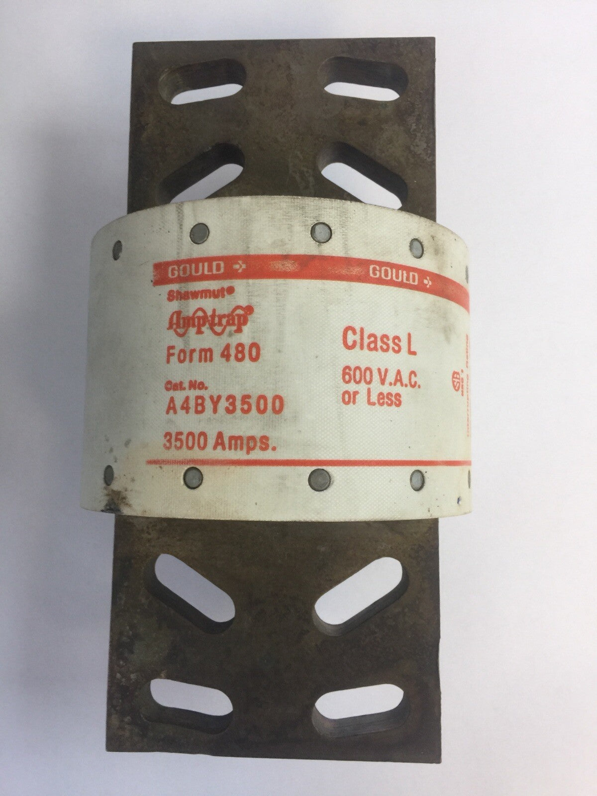 GOULD SHAWMUT AMPTRAP A4BY3500 FUSE 3500AMP 600VAC CLASS L FORM 480