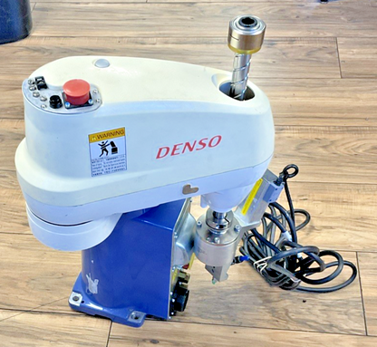 DENSO HS-45352M INDUSTRIAL ROBOT ARM W/ DENSO RC7M-HSG4BA-CP-3 ROBOT CONTROLLER