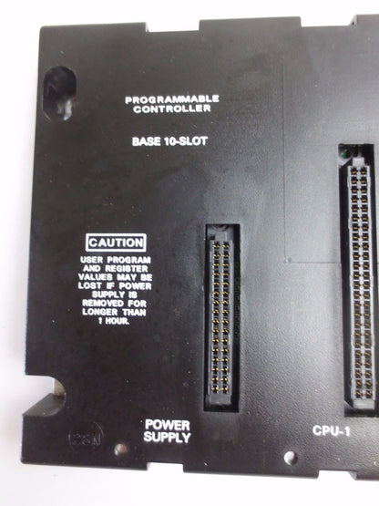 GE FANUC IC693CHS391M BASE 10-SLOT for PROGRAMMABLE CONTROLLER  EMI ENHANCED
