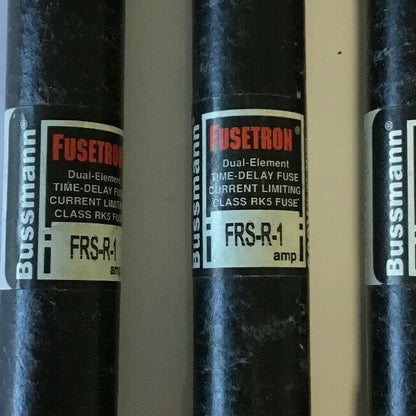 BUSSMAN FUSETRON FRS-R-1 TIME DELAY FUSE CURRENT LIMITING CLASS RK5`***LOTOF3***