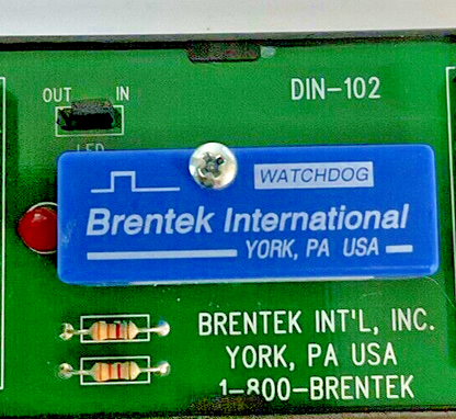 BRENTEK DIN-201 I/O SOCKET W/ WDT5 WATCHDOG TIMER MODULE