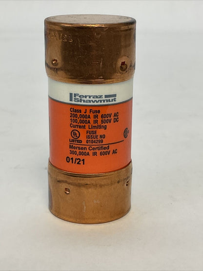FERRAZ SHAWMUT AJT50 SMART SPOT AMP-TRAP 2000 50A 600VAC DUAL ELEMENT TIME DELAY