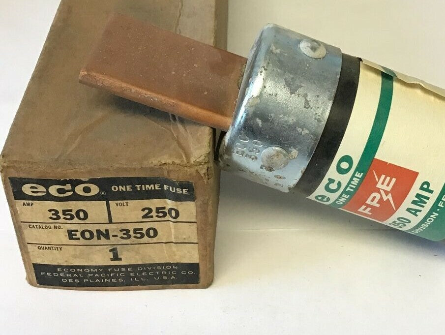 FEDERAL PACIFIC ELECTRIC  EON-350 FUSE ONE TIME 350A 250V***LOTOF2***