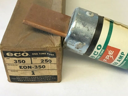 FEDERAL PACIFIC ELECTRIC  EON-350 FUSE ONE TIME 350A 250V***LOTOF2***
