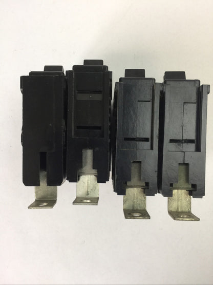 CHALLENGER/SYLVANIA BQ1C015 CIRCUIT BREAKER 1POLE 15AMP 120/240VAC (LOT OF 4)