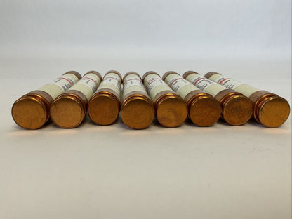 FERRAZ SHAWMUT TRS2-8/10R 2 8/10A 600V TRI-ONIC FUSE DUAL ELEMENT (LOT OF 8)