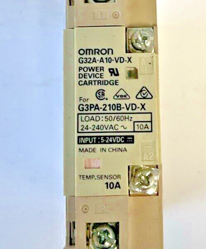 OMRON G3PA-210B-VD-X POWER DEVICE CARTRIDGE 240VAC 50/60HZ 10A