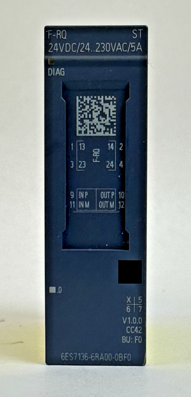 SIEMENS 6ES7 136-6RA00-0BF0 SIMATIC ELECTRONICS MODULE FOR ET 200SP RELAY OUTPUT