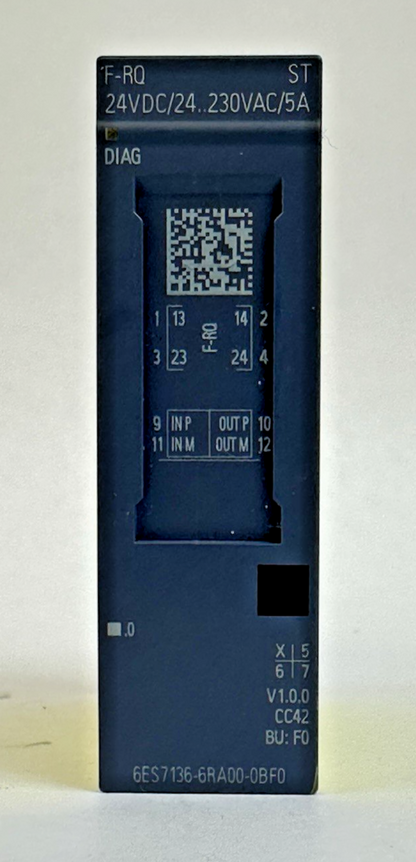 SIEMENS 6ES7 136-6RA00-0BF0 SIMATIC ELECTRONICS MODULE FOR ET 200SP RELAY OUTPUT