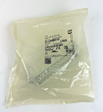HARTING 09330242601 RECTANGULAR PLUG INSERT HAN 24ESTI-S