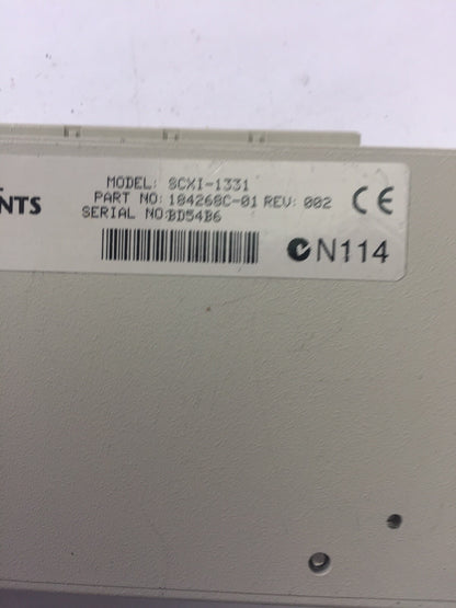 NATIONAL INSTRUMENTS SCXI-1331 REV 002