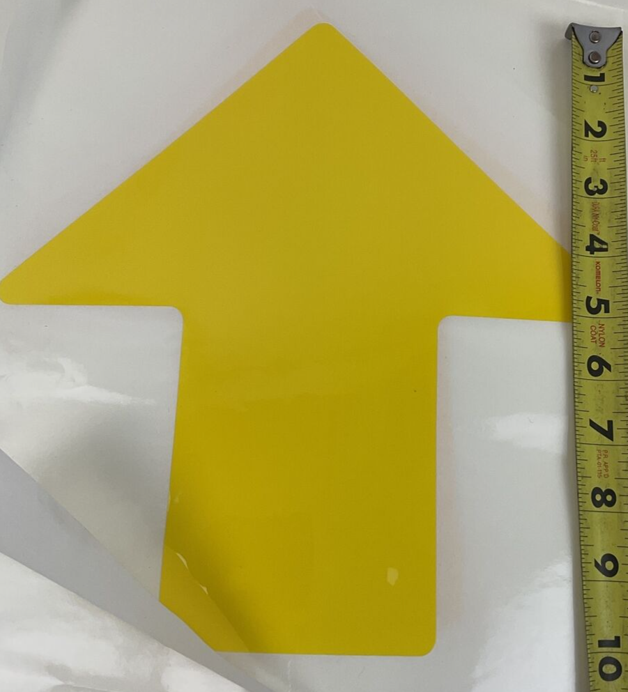 BRADY 144027 TOUGHSTRIPS YELLOW ARROW 4" X 10" PACK OF 83