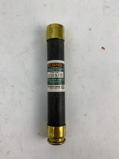 Brush Reliance Time-Delay Dual-Element ECSR8/10 8/10A 600V Fuse "Lot of 10"