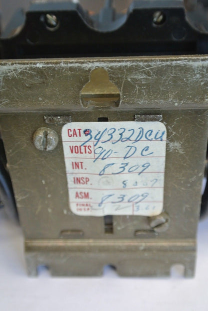 ARROW HART / AH& H 34332-DCU CONTACTOR 90VDC - NEW SURPLUS