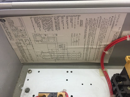 ALLEN BRADLEY 198-E14A08A07 MOTOR CONTROL 480V 2HP 198-M14P08T 112-A09ABB42-1