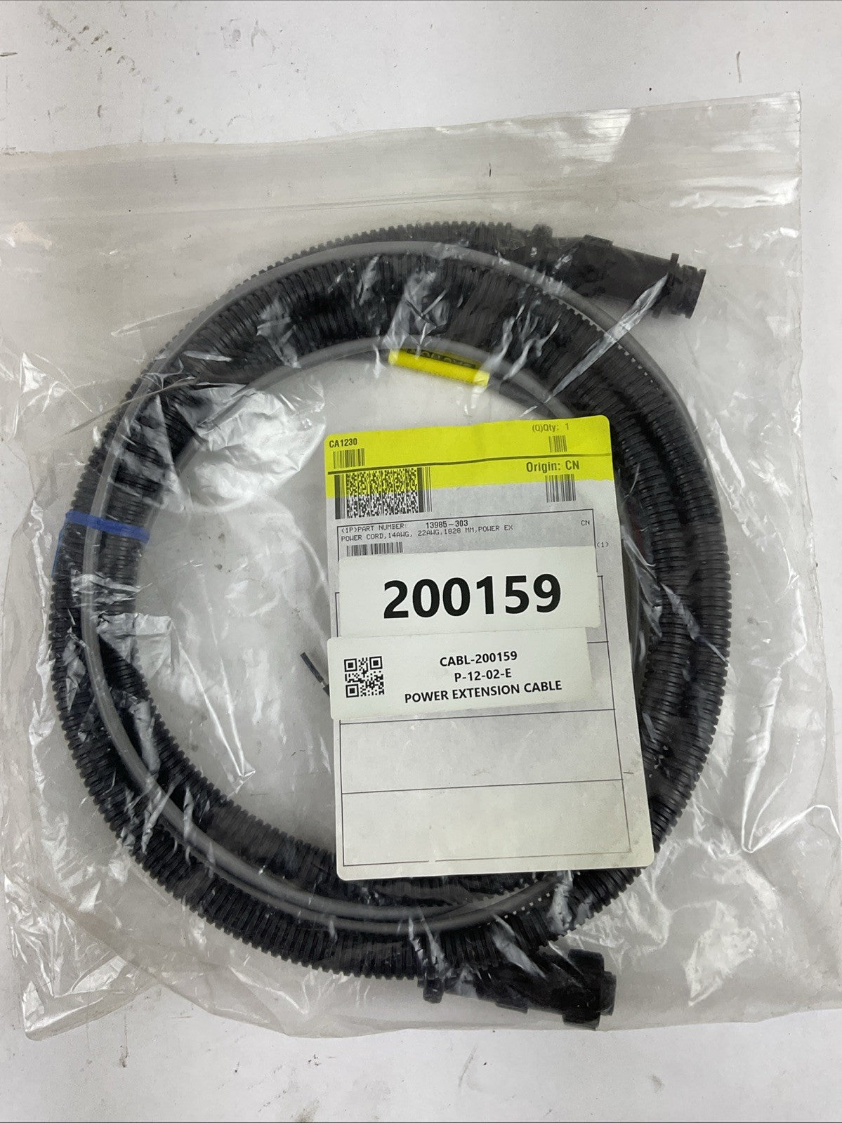 ZEBRA 13985-303 REV F POWER EXTENSION CABLE