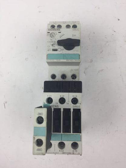 SIEMENS 3RA11251KA251BB4 COMBINATION STARTER 24VDC (3RV1021-1KA10/3RT1025-1B/