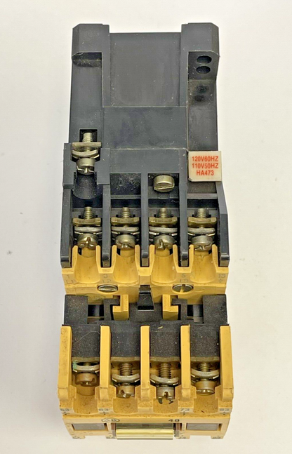 ALLEN BRADLEY - 100-A09ND3 B -CONTACTOR 9A, 600V, 120V COIL & 195-FA40 A -RELAY