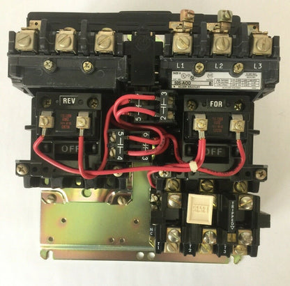 ALLEN BRADLEY 505-AOD SIZE 0 REVERSING STARTER 600VAC 5HP 18AMP COIL 120V 60HZ