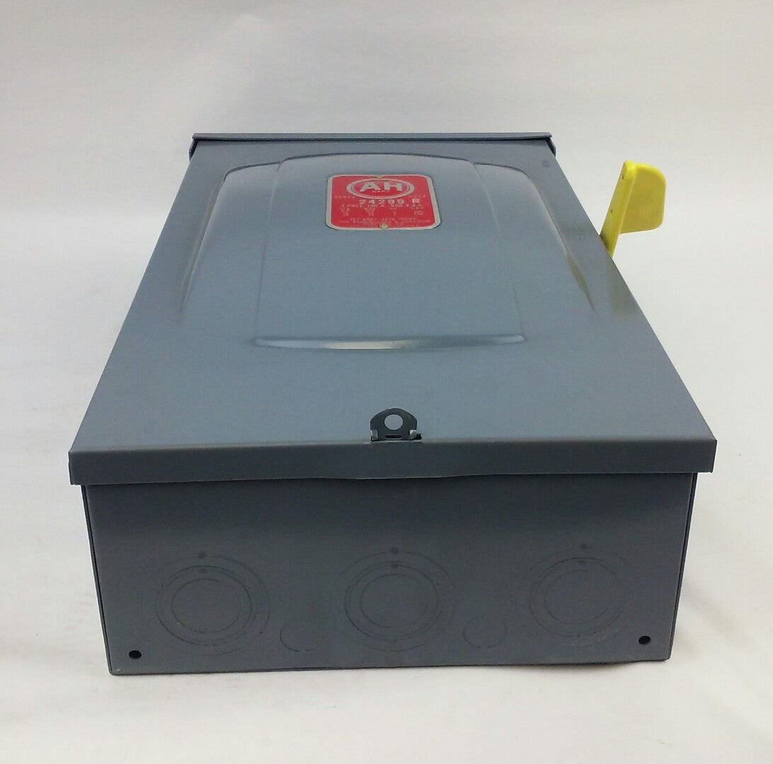 ARROW HART 24299R FUSIBLE ENCLOSED SWITCH TYPE HD, 3P, 3PH, 100A, 600V, NEMA 1