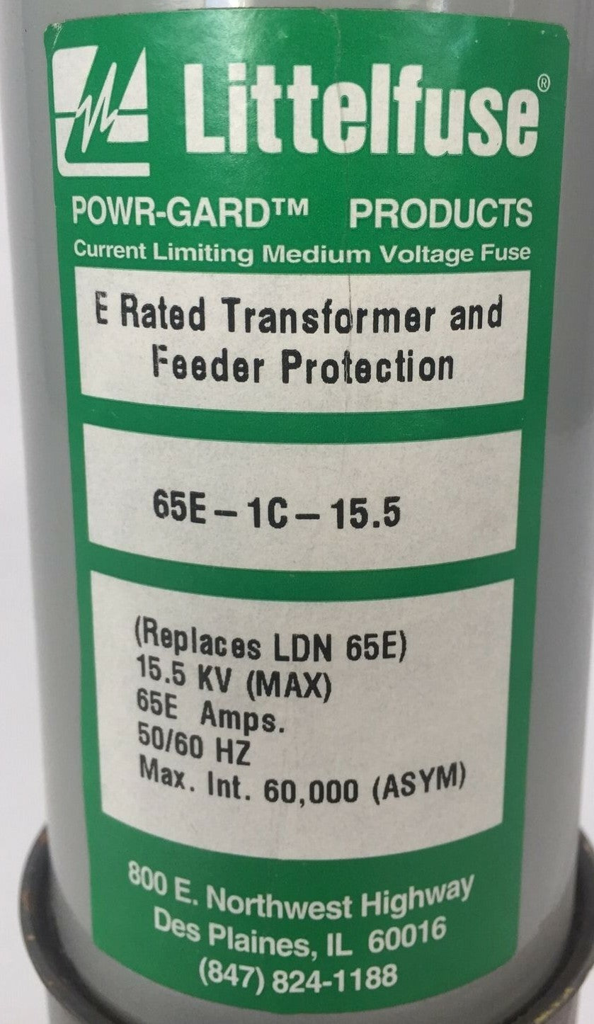LITTELFUSE 65E-1C-15.5 E RATED TRANSFORMER AND FEEDER PROTECTION 15.5KV 65E AMP