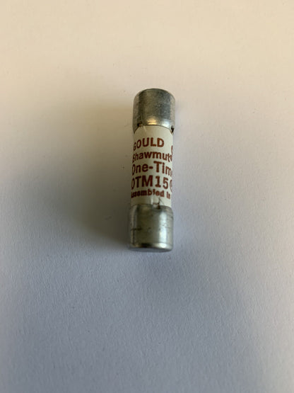 Gould Shawmut One-Time OTM15 15A 250V Fuse "Lot of 10"