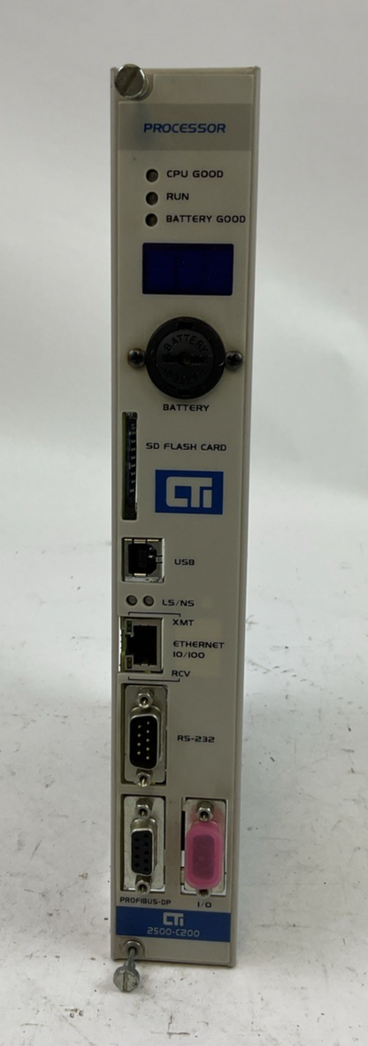 CTI 2500-C200 PROCESSOR BOARD CONTROL TECHNOLOGY 901E-2500-CXXX