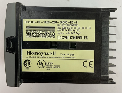 HONEYWELL DC2500-CE-1A00-200-00000-E0-0 UNIVERSAL DIGITAL CONTROLLER 90-250VAC
