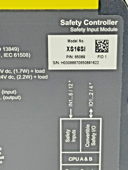 BANNER - XS16si - SAFETY CONTROLLER EXPANSION MODULE - 16 TERMINAL INPUTS,4 CONV