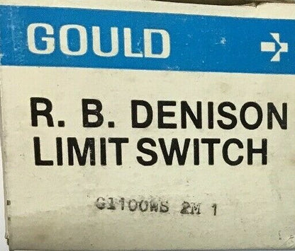 GOULD GL100WS 2M 1  R.B. DENISON LIMIT SWITCH SER.F TYPE L NEMA A600