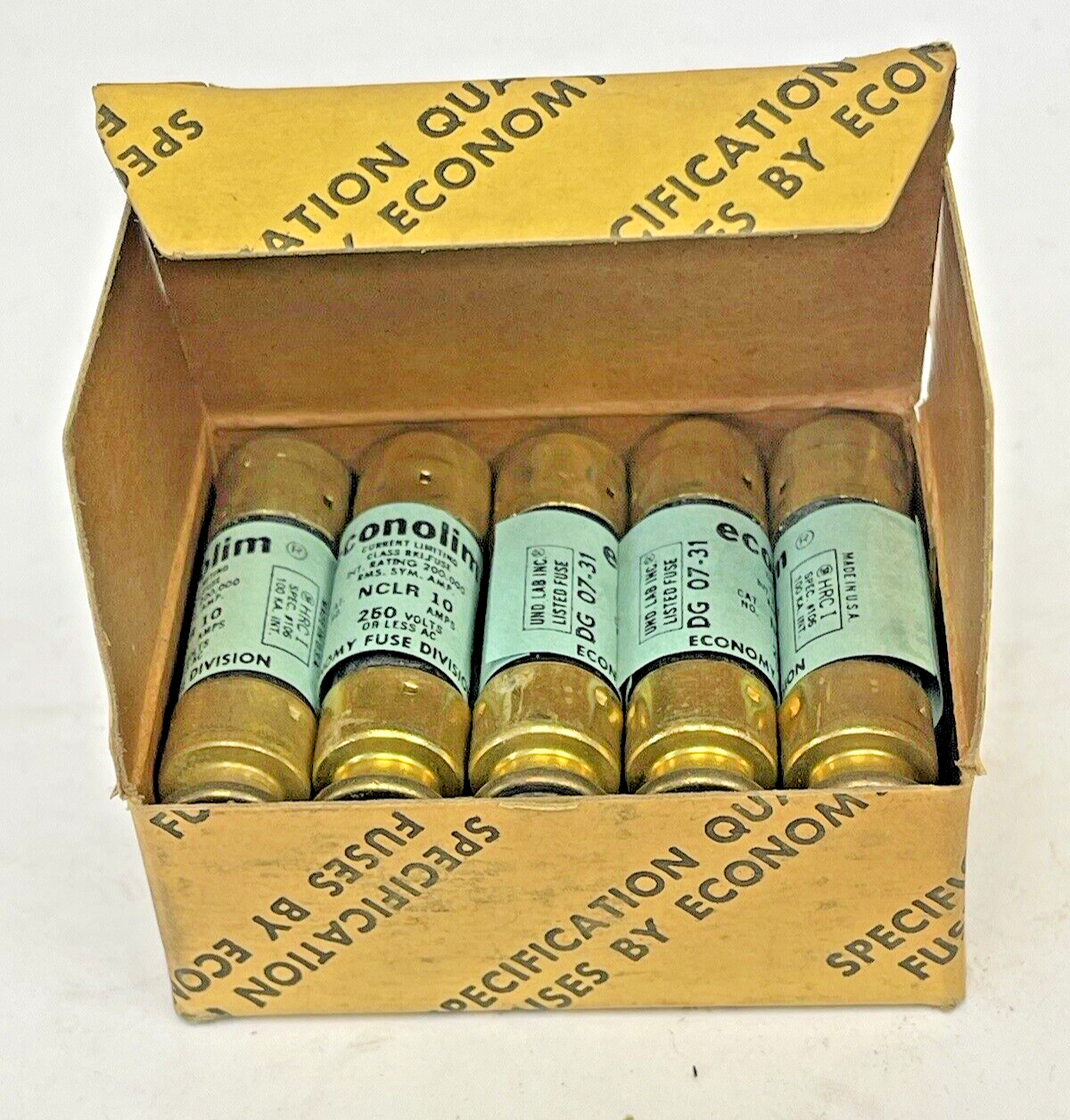 ECONOLIM *BOX OF 10* - NCLR 10 - 10 AMP,250 VAC, CURRENT-LIMITING CLASS RK1 FUSE