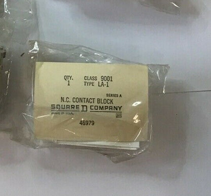 SQUARE D 9001 LA-1 N.C. CONTACT BLOCK SERIES A BOX OF 5