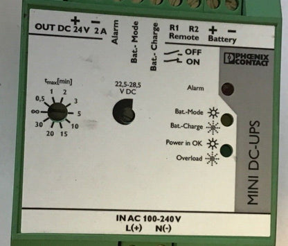 PHOENIX CONTACT MINI-DC-UPS/24DC/2 POWER SUPPLY 24VDC 2A