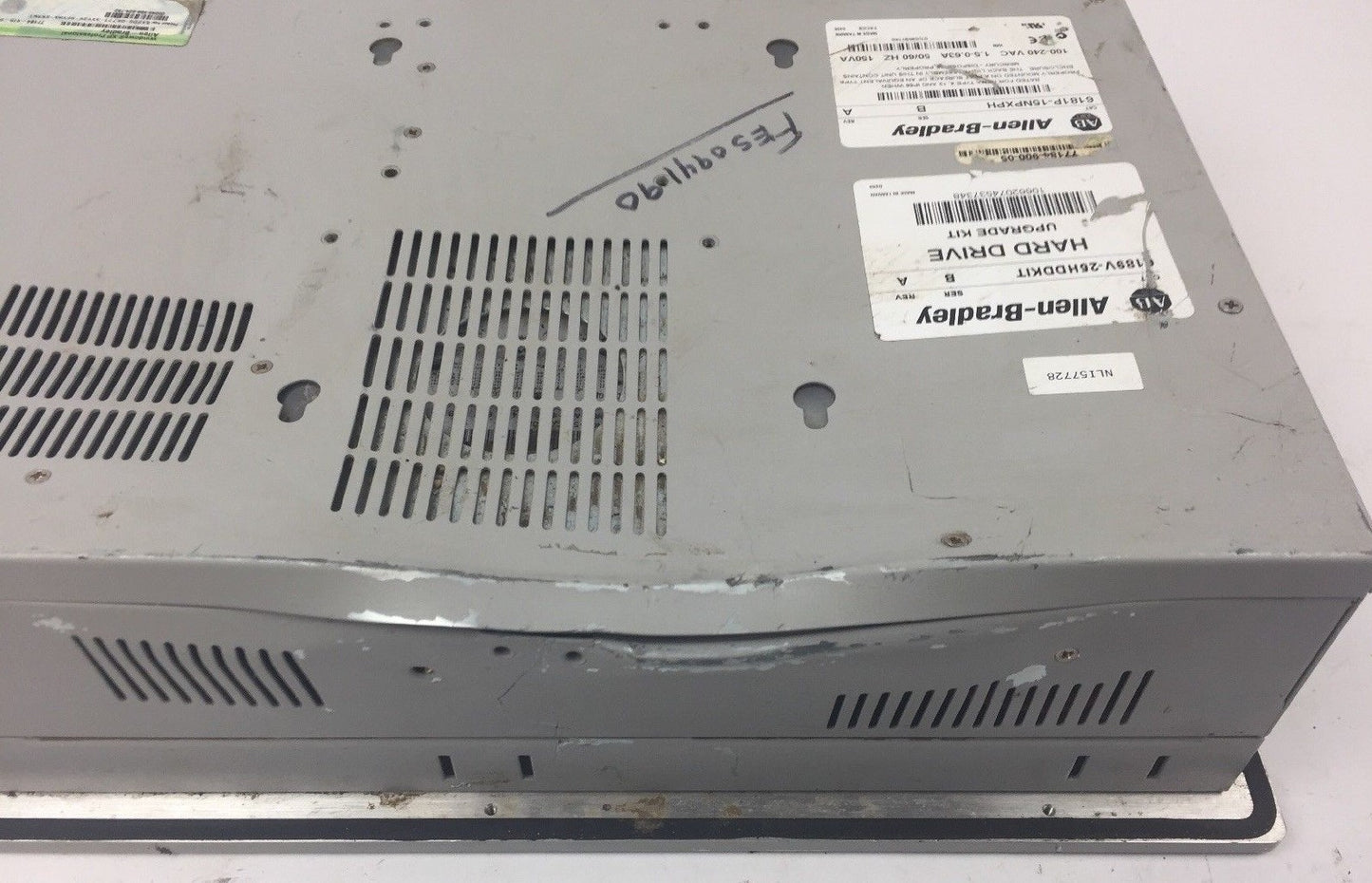 ALLEN BRADLEY VERSAVIEW 1500P 6181P-15NPXPH 100-240VAC 1.5-0.63A 50/60HZ 150VA