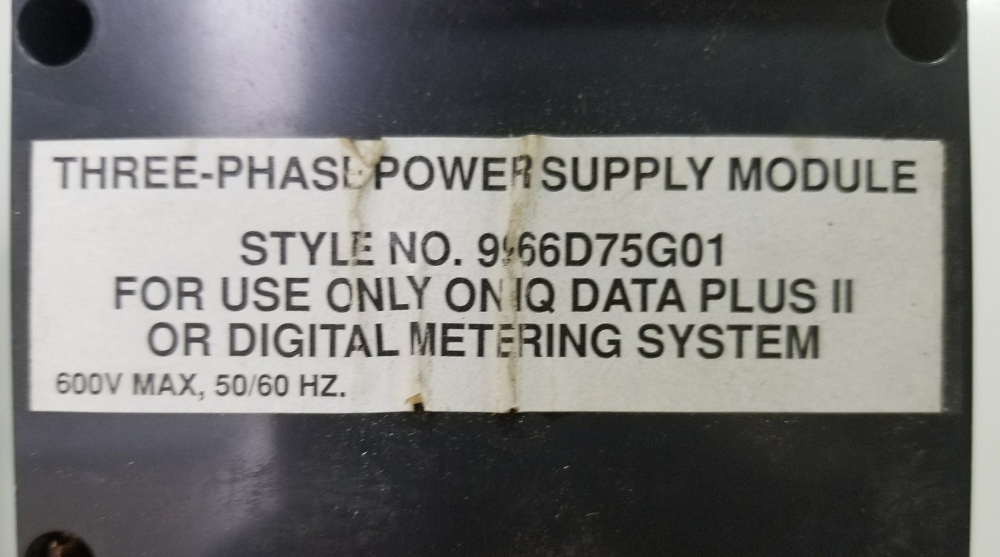 EATON 2D75222G05 IQ Data Plus II CUTLER HAMMER  9966D75G01