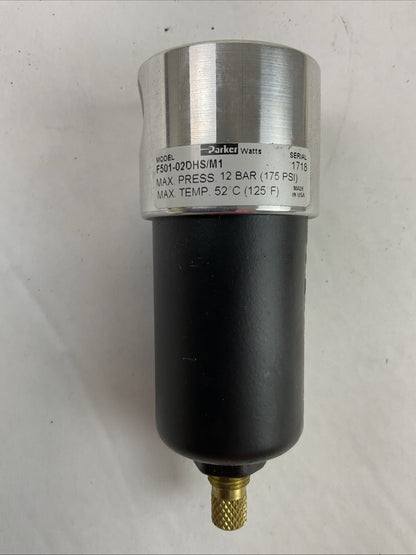 PARKER F501-02DHS/M1 1/4" IMPULSE DRAIN COALESCING FILTER 175PSI