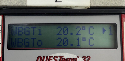 QUEST TECHNOLOGIES THE-15320 THERMAL ENVIROMENT MONITOR QUESTEMP 32 TPF050010