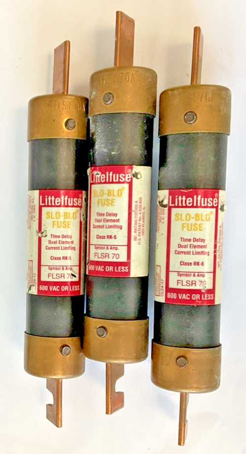 LITTLEFUSE FLSR70 FUSE TIME DELAY 600VAC CLASS RK-5 SLO-BLO ***LOTOF3***
