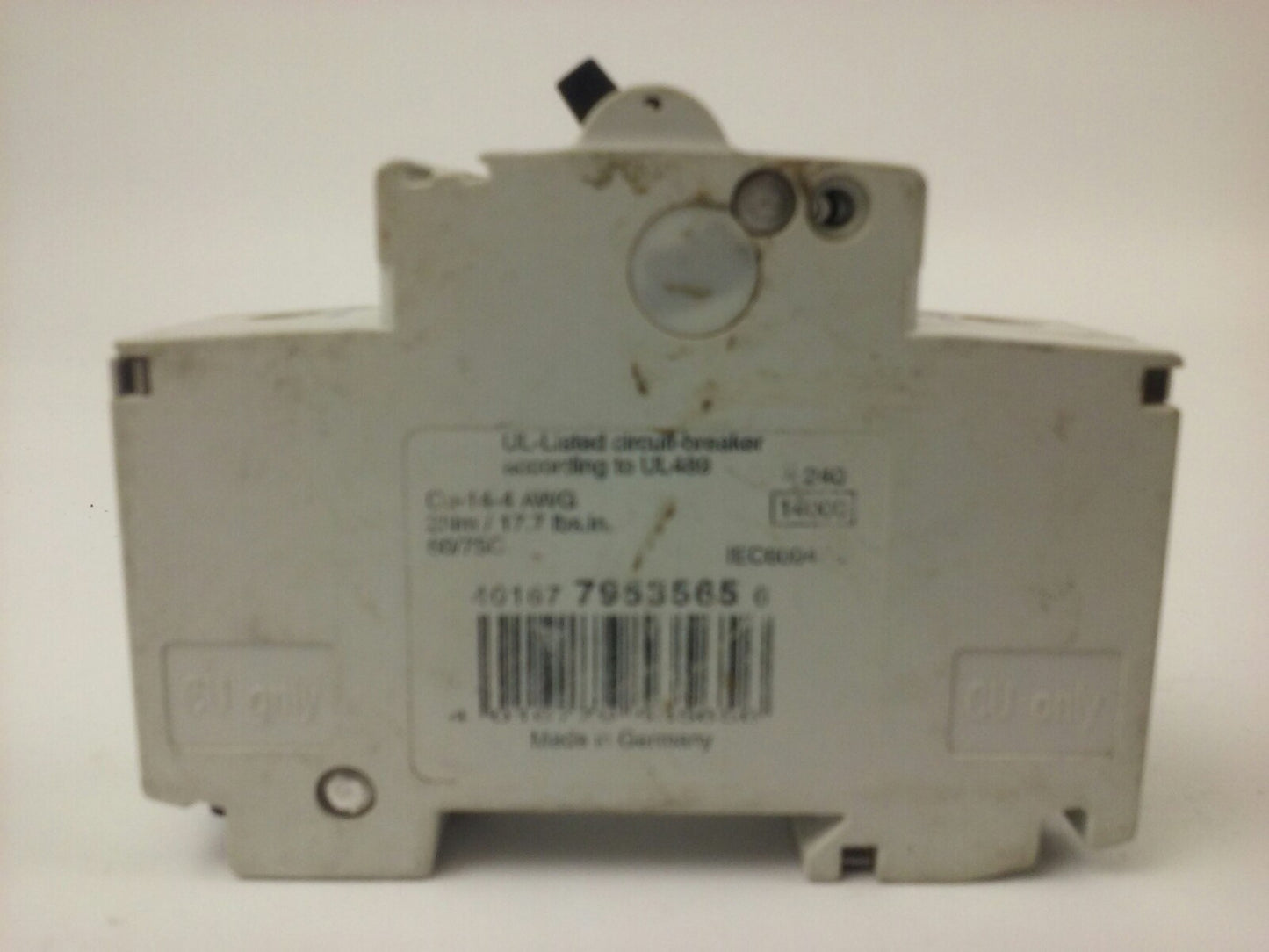 ABB, S281UX, S281UX-K6A, CIRCUIT BREAKER, 1P, 240V, 50/60HZ,14KA,6A, NEW SURPLUS